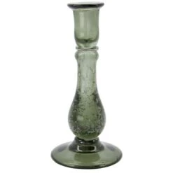 House Doctor Glee Kerzenhalter Glas Grau H22 Cm