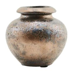 House Doctor Mini Vase 12x12 Cm,  Bronze