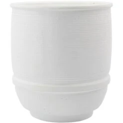 House Doctor Ground Topf Weiß, Ø18 Cm H20 Cm
