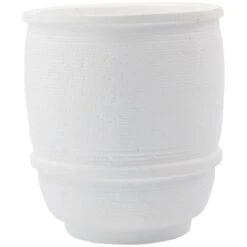 House Doctor Ground Topf Weiß, Ø14 Cm H16 Cm